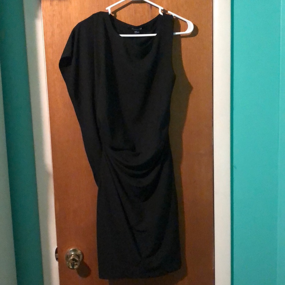 Black one shoulder dress